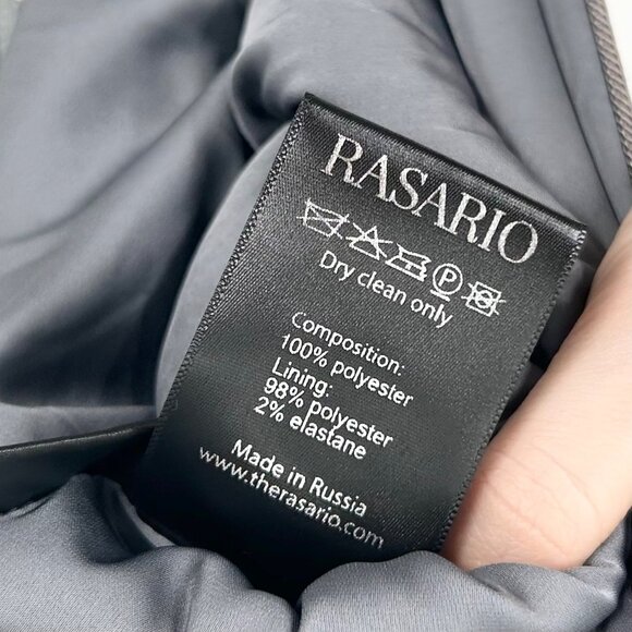 NWT Rasario Silver Sequin Embellished Square Neck Maxi Gown - Picture 10 of 10